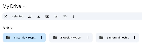 Google Drive copy folder structure