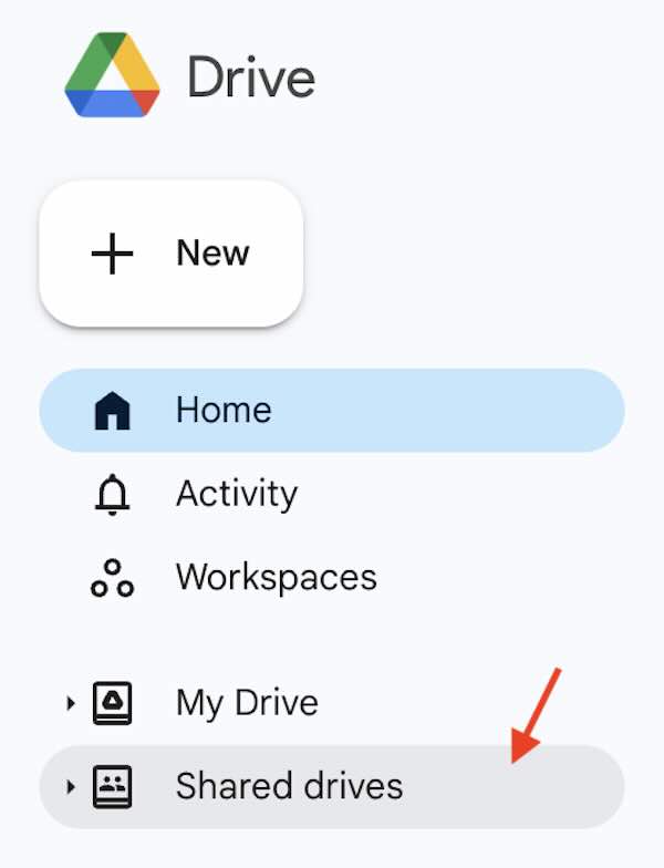 how to upload a document to a shared Google Drive