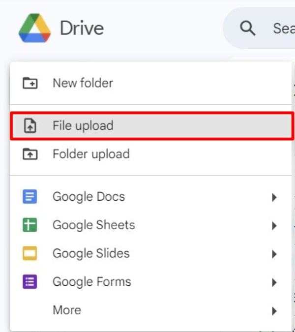 how to save audio to Google Drive