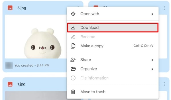 how to save Google Drive photos to computer