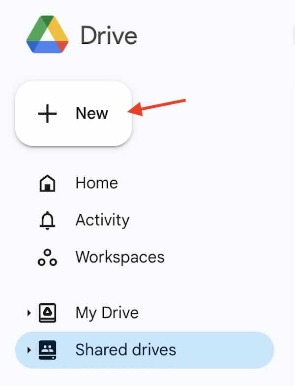 how to upload google slides to shared Google Drive