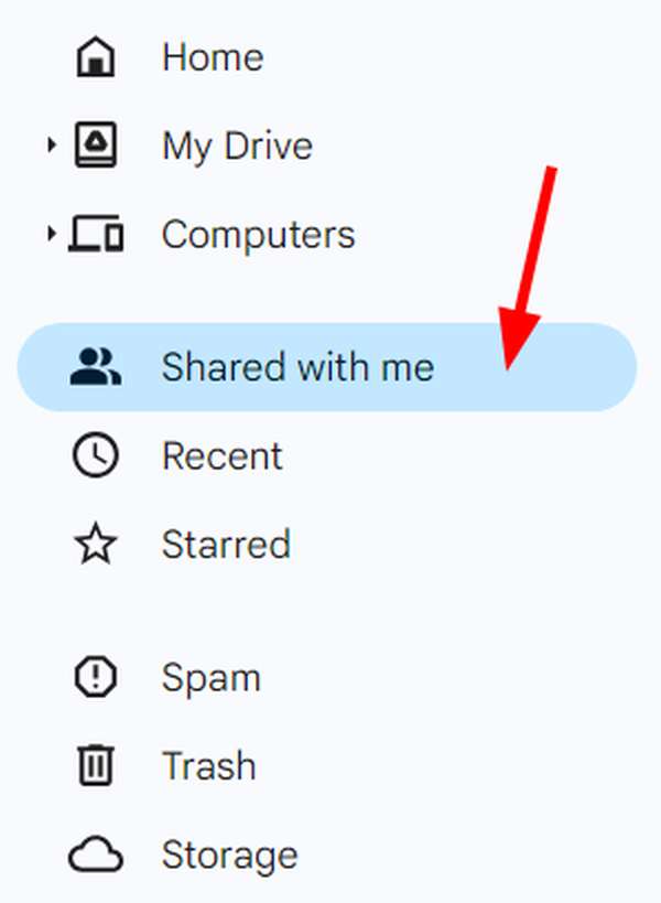 how to find shared folders on google drive