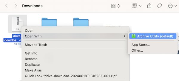 transfer files from Google Drive to iCloud