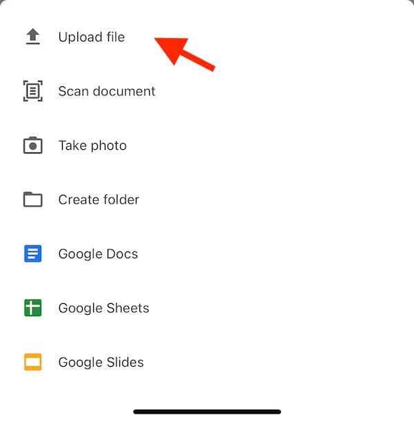 how to transfer iPhone photos to Google Drive