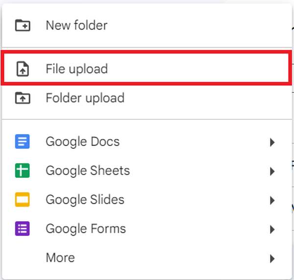 backup files on Google Drive