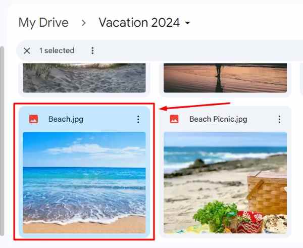 how to download images from Google Drive