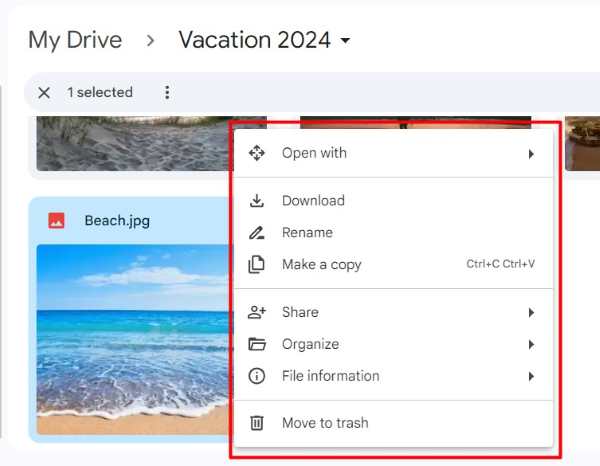 download pictures from Google Drive