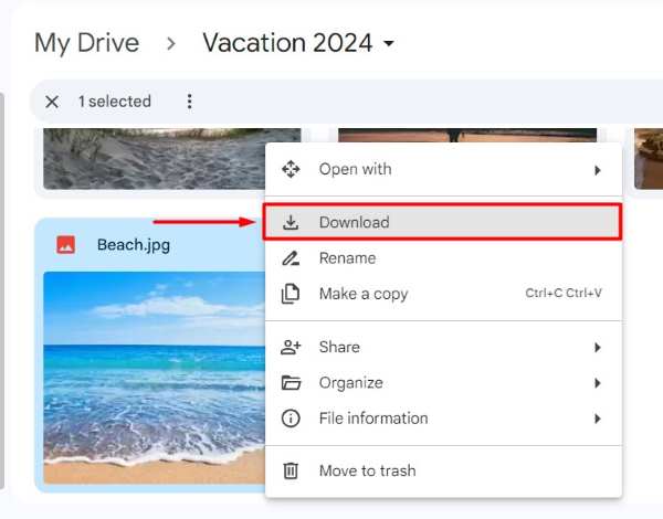 how to download all pictures from Google Drive