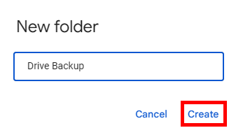 how to back up a Google Drive to another account