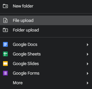 how to add a video to Google Drive