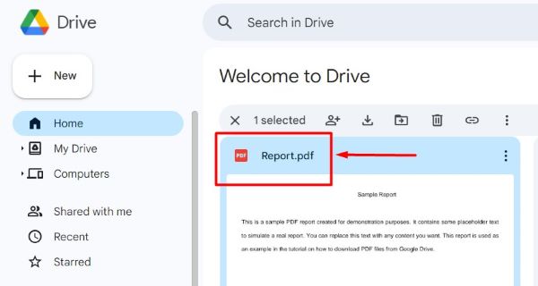 Google Drive download without zipping