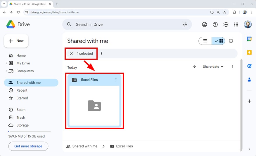 control shared access in google drive