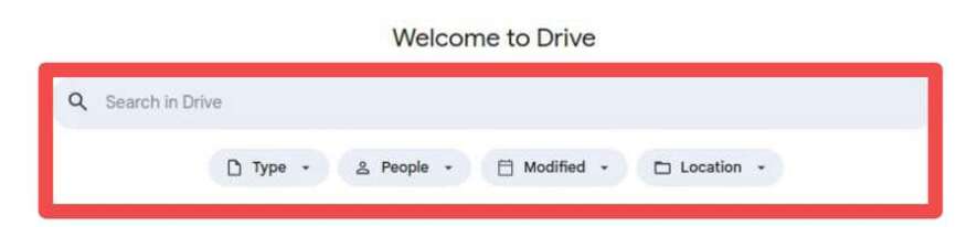 sort by type Google Drive