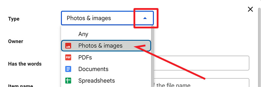 how to find pictures on google drive