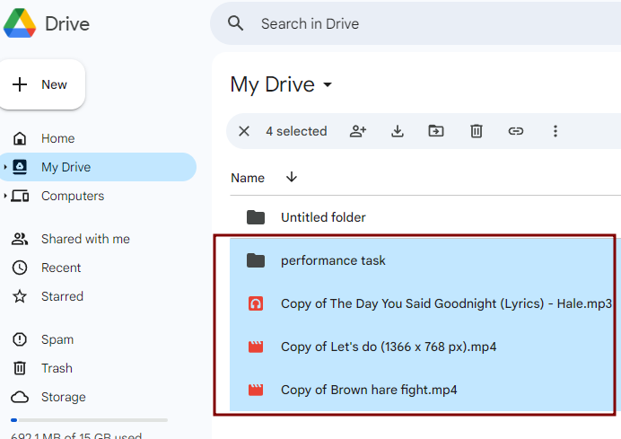 how to delete an storage from google drive