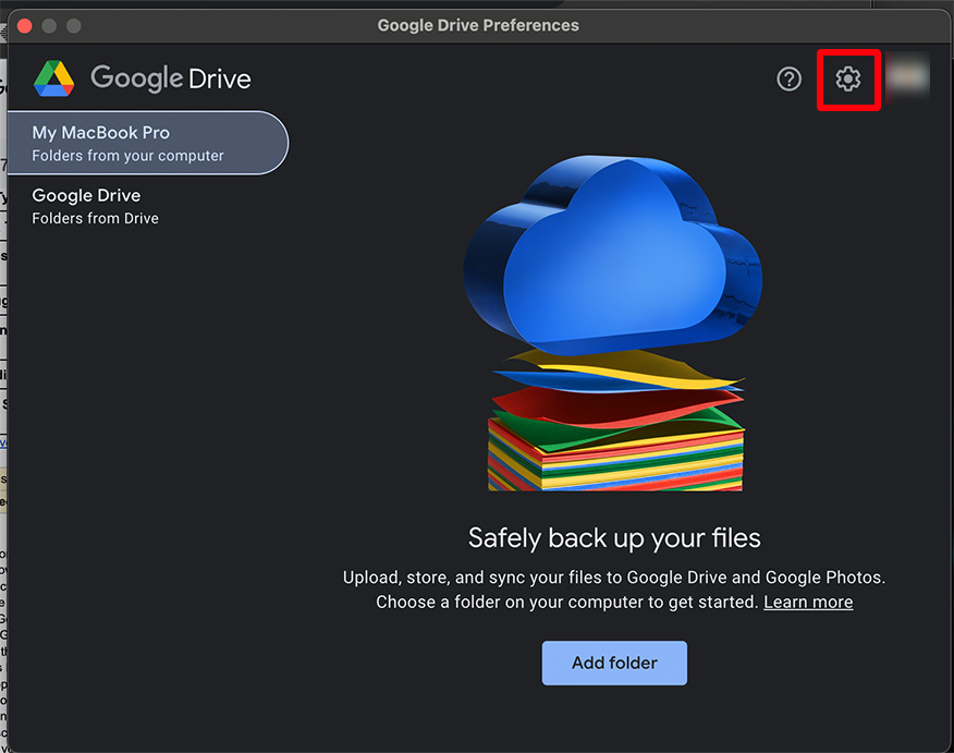 how to disconnect Google Drive in mac