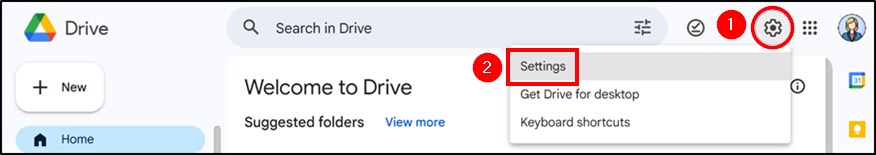 changing language in google drive