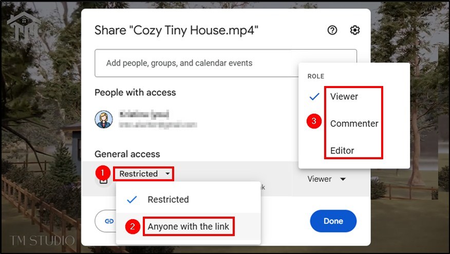 link creation in google drive