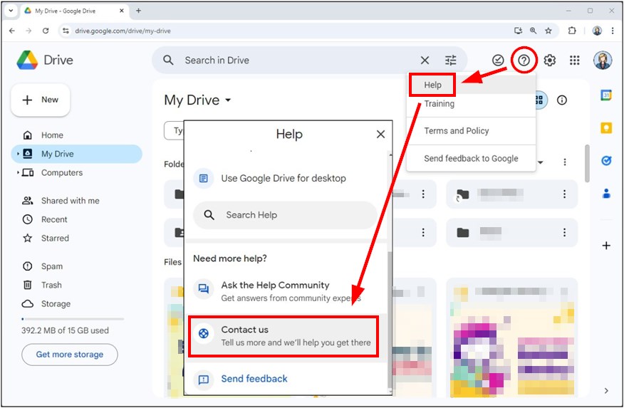 how to retrieve removed folder in google drive