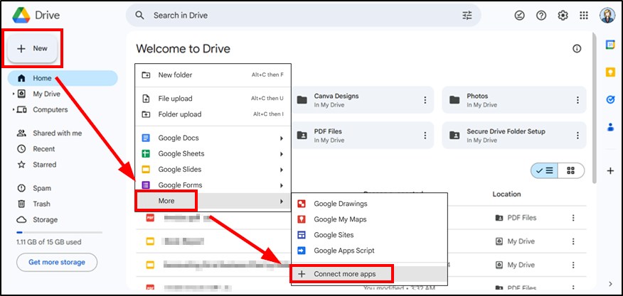 how to make audio file on Google Drive