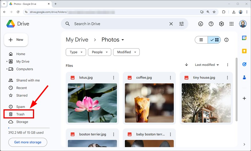 recovering erased pictures in google drive