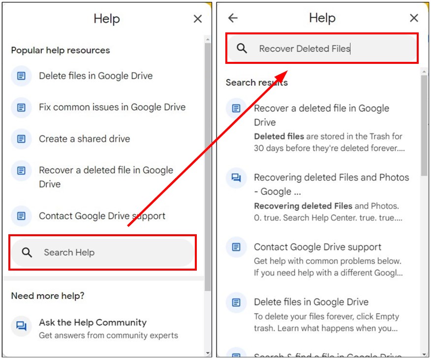 can you recover permanently deleted files from google drive