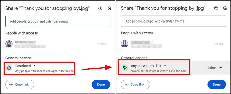 how to easily send files using google drive