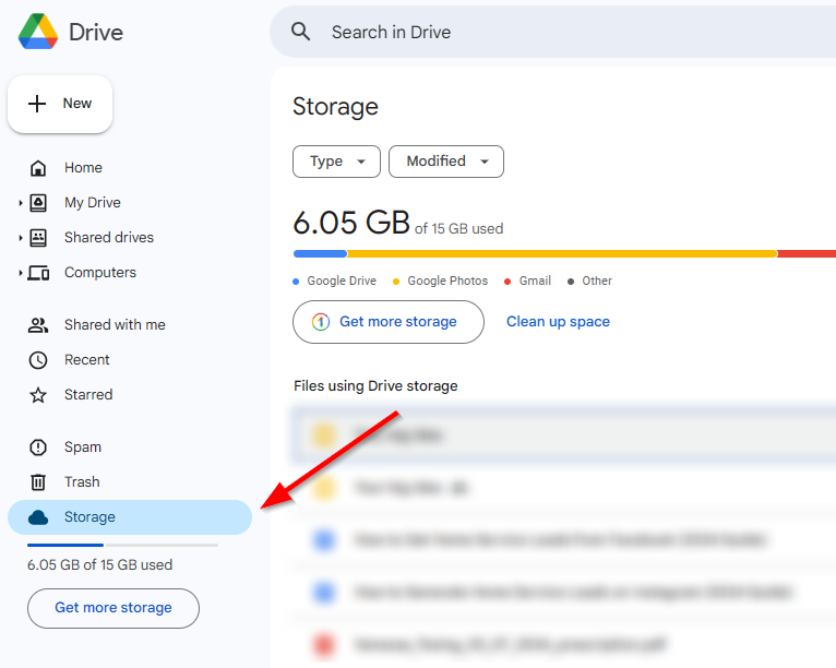 how do i sort files by size google drive