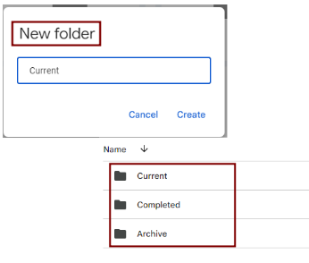 organize google drive for business