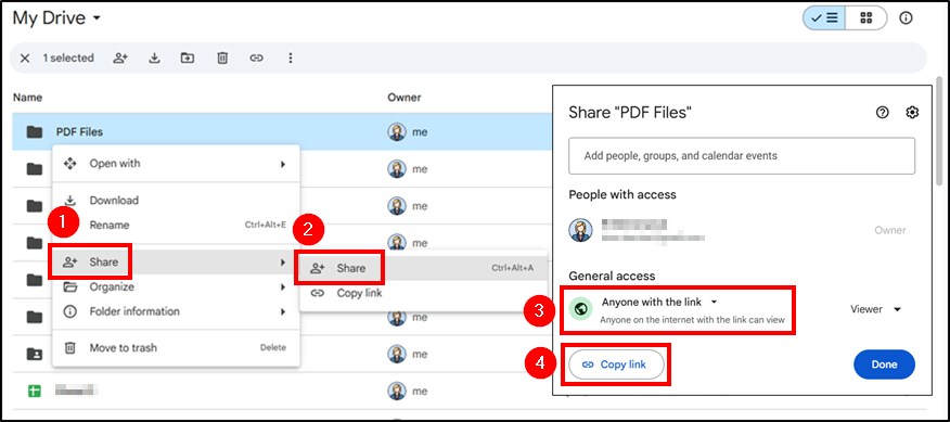 creating qr code google drive sharing