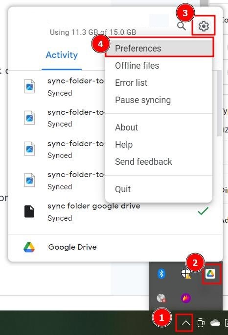 syncing Google Drive into File Explorer