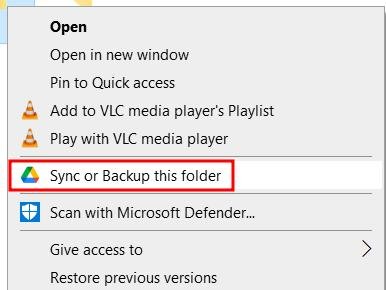 Google Drive folder sync